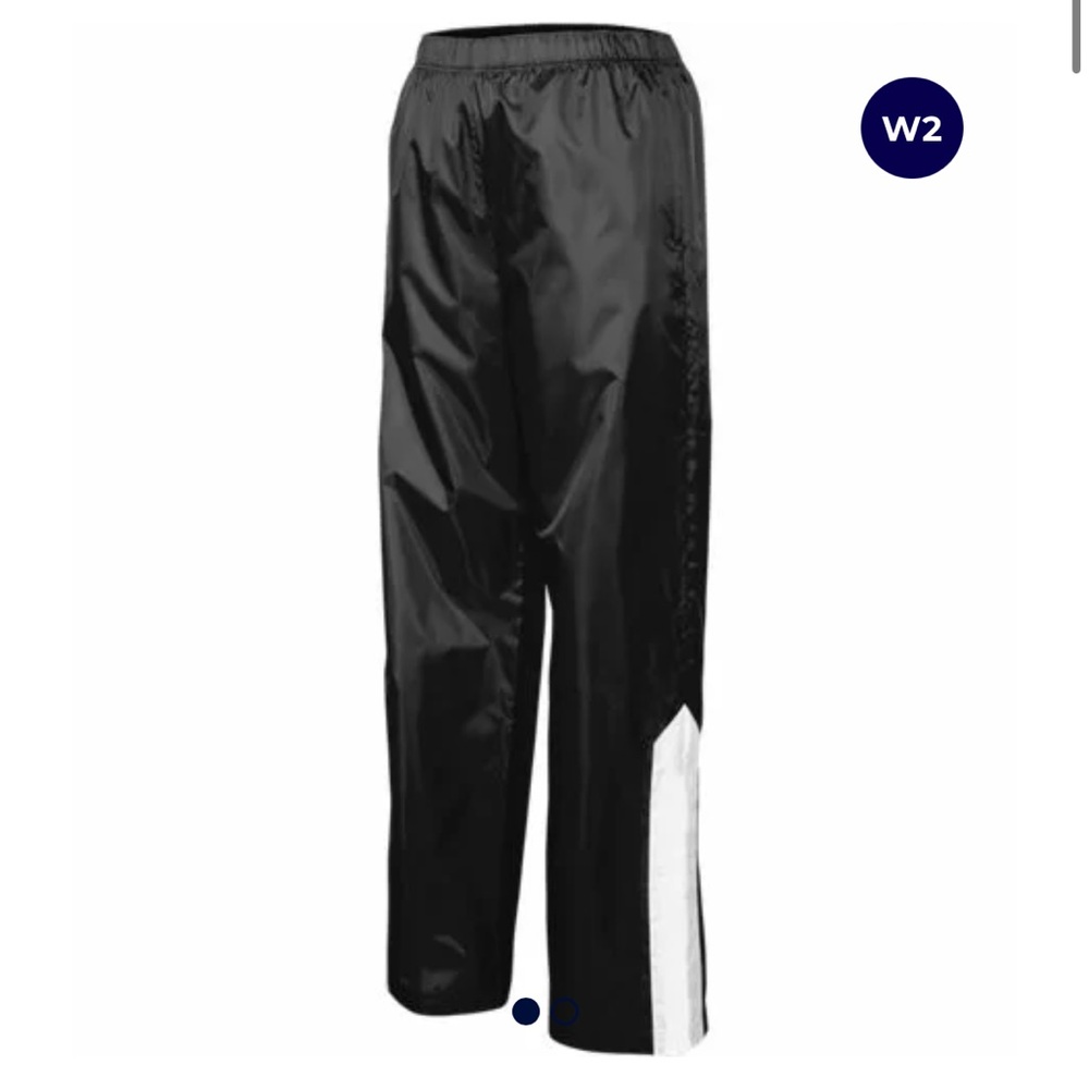 Black and White Reflective Zip Pants (medium)
